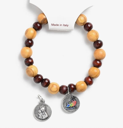 Pilgrims of Hope Jubilee 2025 Olive Wood Bracelet