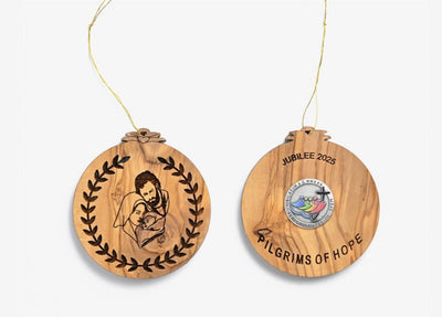 Jubilee 2025 Olive Wood Christmas Tree Ornament