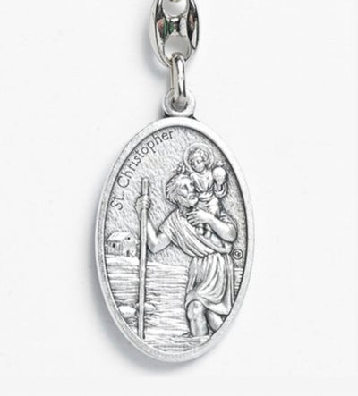 Our Lady of Guadalupe & St. Christopher Keychain – 40mm