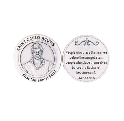 Italian Pocket Coin – St. Carlo Acutis, First Millennial Saint