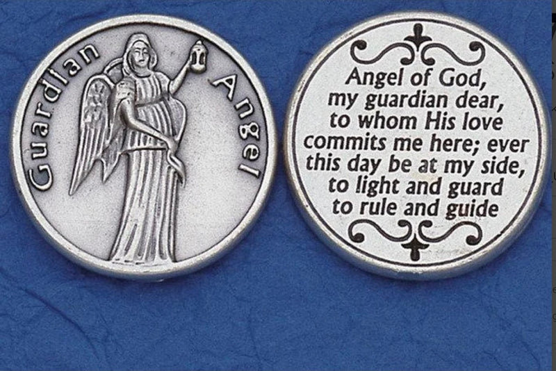 Guardian Angel Italian Pocket Coin