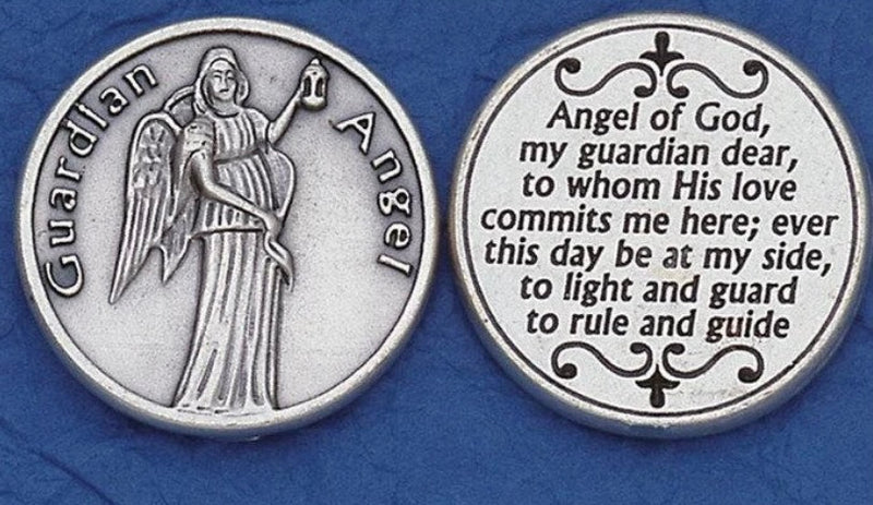 Guardian Angel Italian Pocket Coin