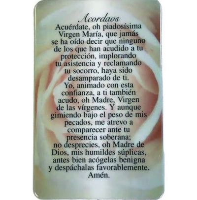 Acordaos - Tarjeta de Oración Laminada en Español