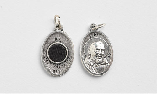 St. Padre Pio Relic Medal with 3rd Class Relic