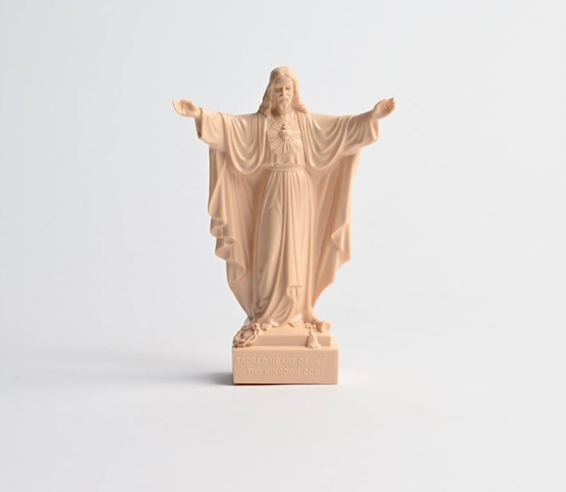 7-inch Sacred Heart of Jesus Plastic Statue with &