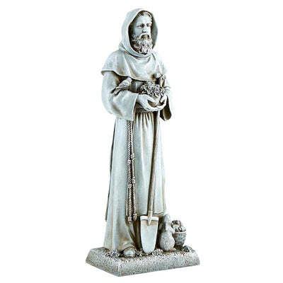 Saint Fiacre Garden Statue - 12.25 inches tall