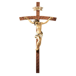 50-Inch Hammered Wood Crucifix with Resin Corpus – A Bold and Reverent Statement Piece