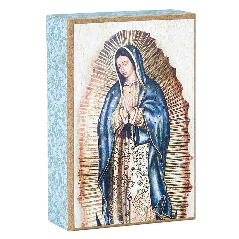 Our Lady of Guadalupe Box Sign - 6 inches Tall