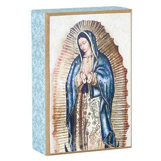 Our Lady of Guadalupe Box Sign - 6 inches Tall