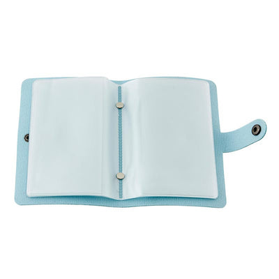 Holy Card Holder with Faux Leather Cover (Light Blue)