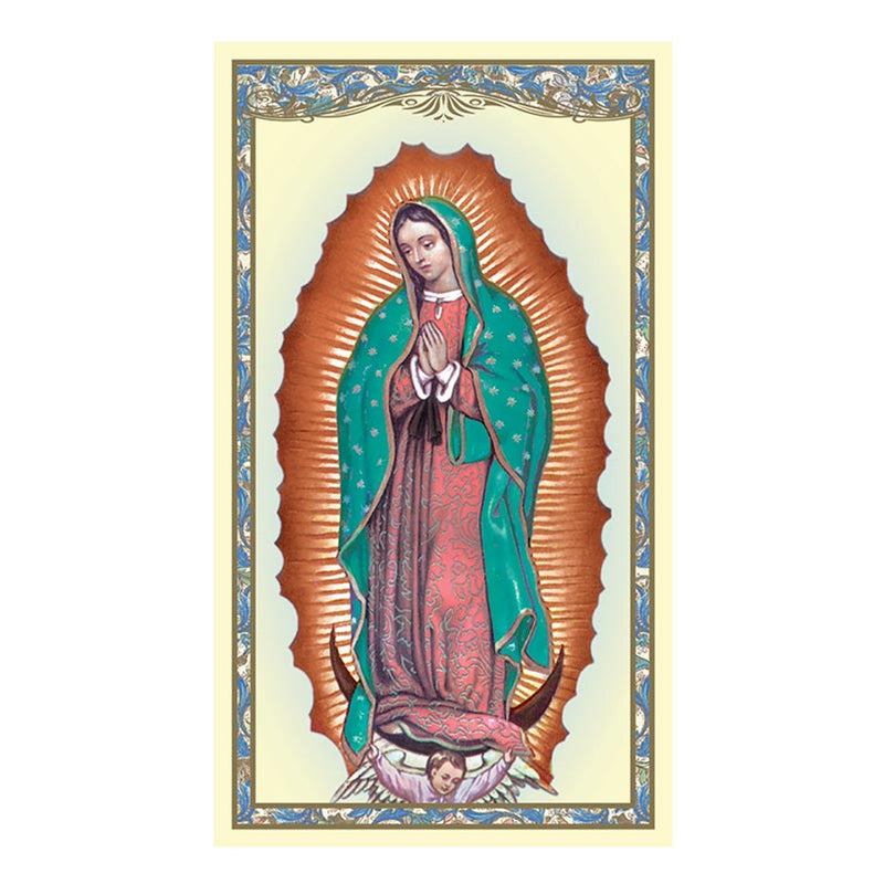 Laminated Our Lady of Guadalupe Holy Prayer Card