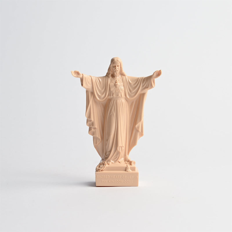 7-inch Sacred Heart of Jesus Plastic Statue with &