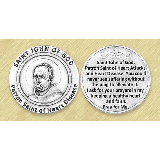 Saint John of God Italian Token Pocket Coin