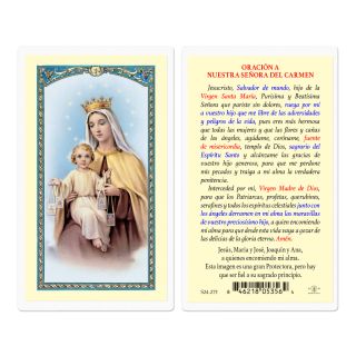 Oración a Nuestra Señora del Carmen – Tarjeta de Devoción