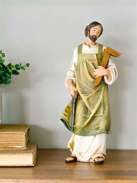 10.25" St. Joseph the Worker Desktop Statue – Renaissance Collection