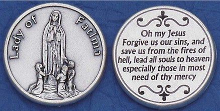 Our Lady of Fatima Pocket Coin