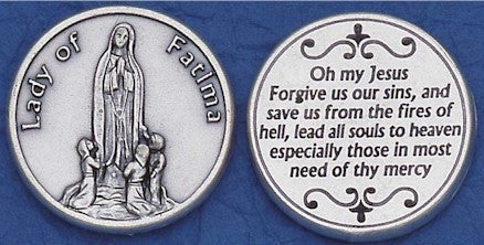 Fatima Religious Pocket Coin