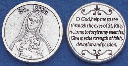 St. Rita Religious Pocket Coin – Discount Catholic Store