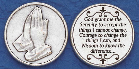 Serenity Prayer Italian Pocket Coin