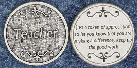 Teacher Appreciation Religious Pocket Coin