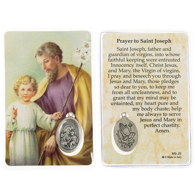 St. Prayer Card with Medal