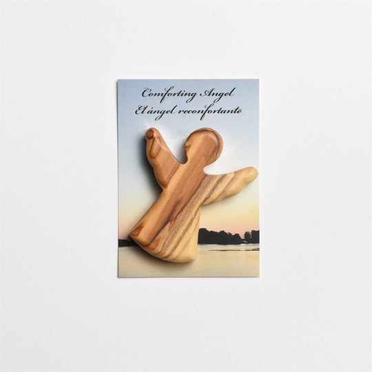 Palm Comfort Angel made of Olive Wood from Bethlehem