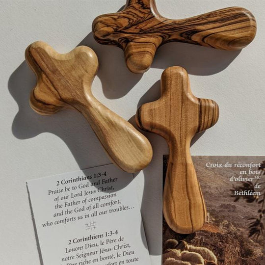 Small Comfort Cross – Olive Wood from Bethlehem