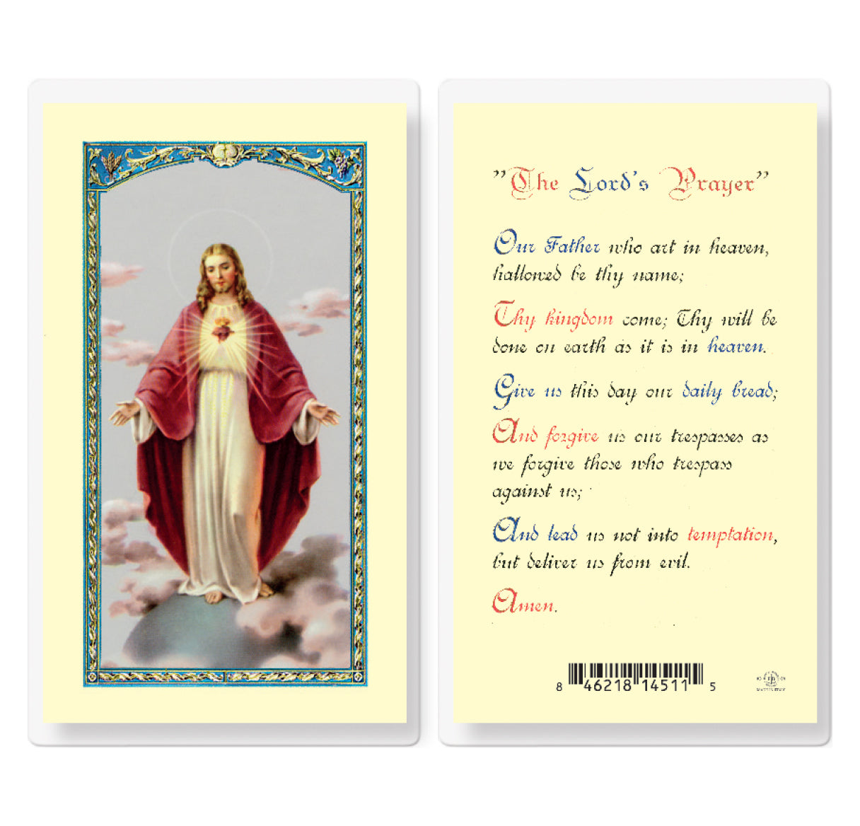 Lord's Prayer Laminated Holy Card – Discount Catholic Store