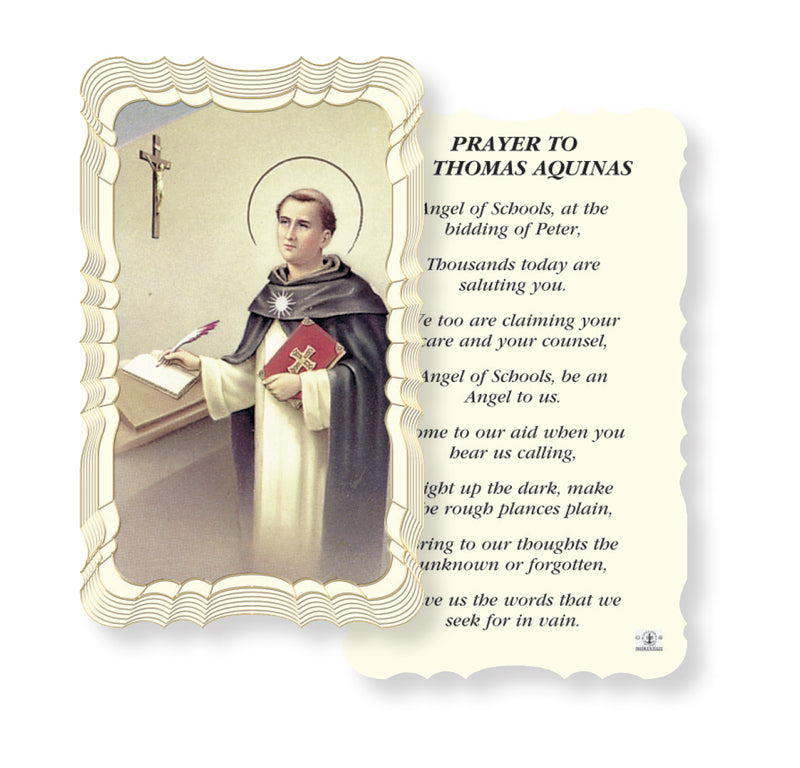 Saint Thomas Aquinas Holy Card