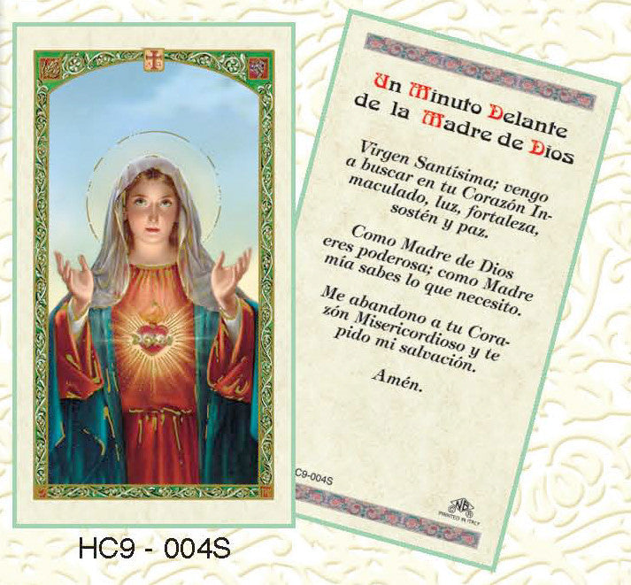 Prayer Card: Un Minuto Delante de la Madre de Dios – Discount Catholic ...