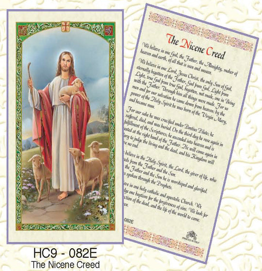 Nicene Creed Prayer Card (Laminated)