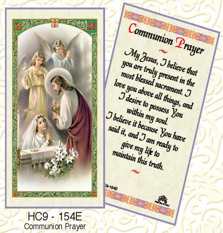 Communion Prayer - Girl Kneeling - Discount Catholic Store