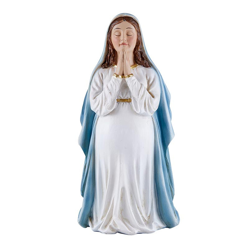Kneeling Expectant Mary Statue 6.5"