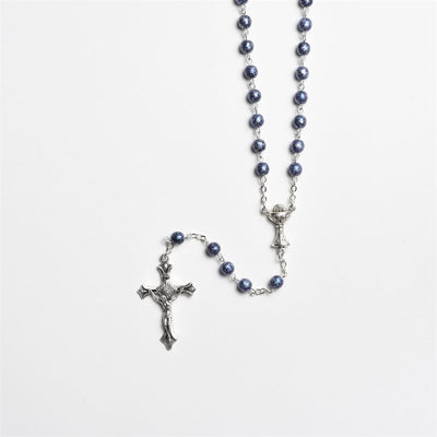 Communion Rosary - Blue Beads