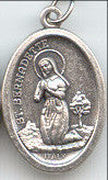 St. Bernadette  Medal - Discount Catholic Store