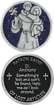 St. Anthony Enameled Pocket Coin