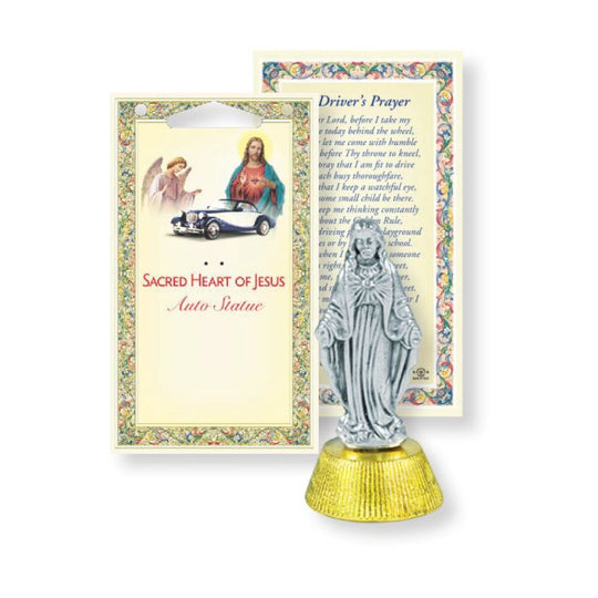 2 1/2" Sacred Heart of Jesus Car Statue