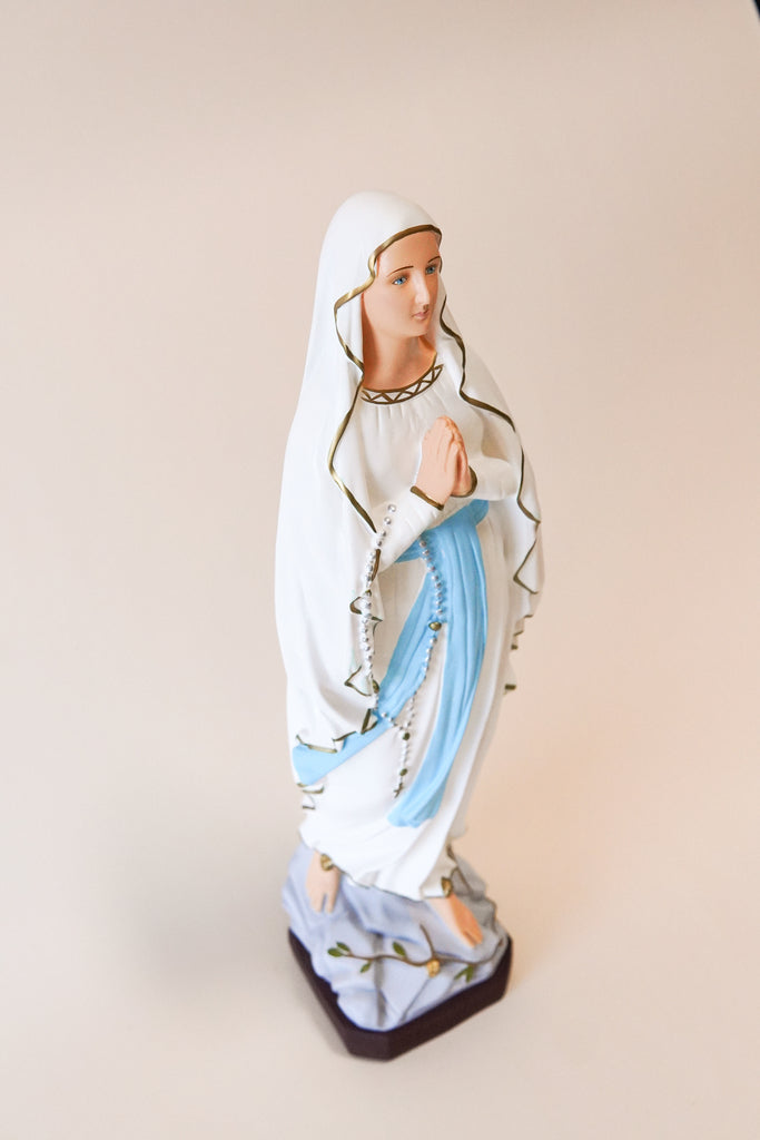 24" Indoor Our Lady of Lourdes Statue