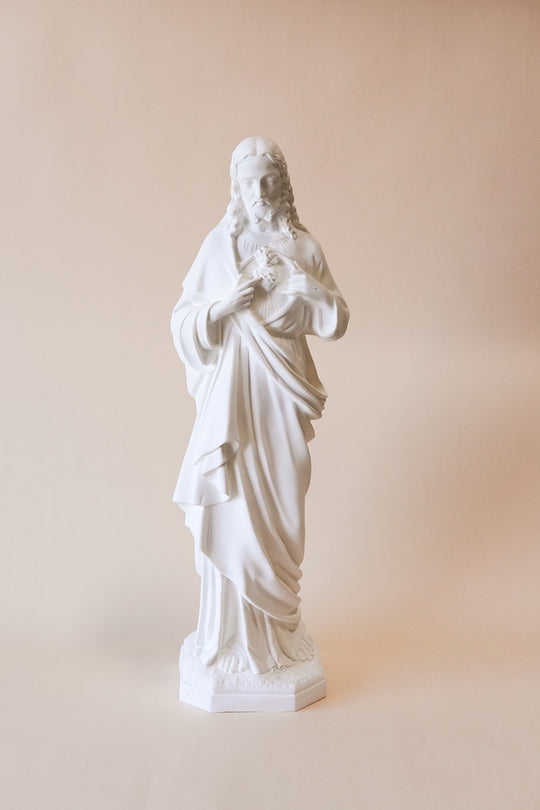 32" Outdoor Sacred Heart of Jesus Statue