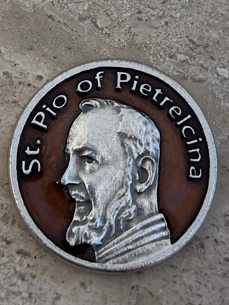 St. Padre Pio Religious Pocket Coin – Discount Catholic Store