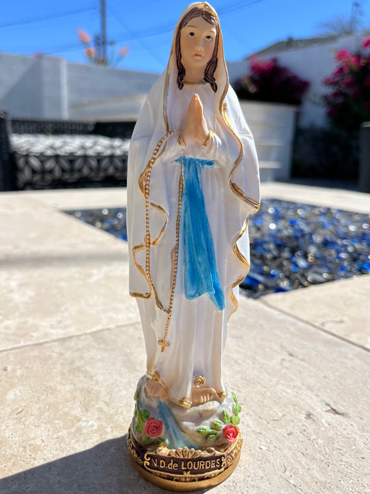 Our Lady of Lourdes statue - 8 inches - Direct From Lourdes!!
