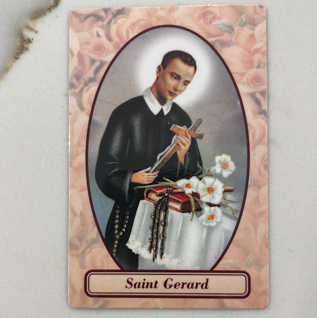 Saint Gerard Relic Prayer Card Discount Catholic Store