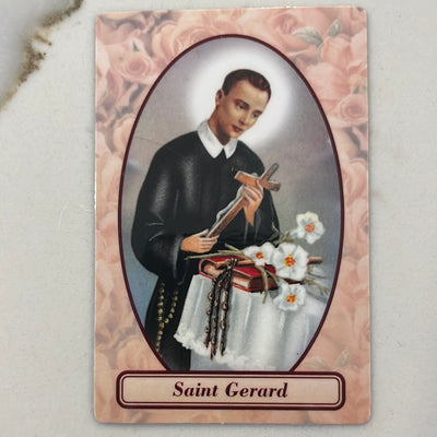 Saint Gerard Relic Prayer Card