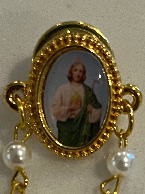 St. Jude Rosary Lapel Pin