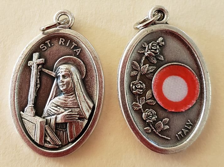 St. Rita Third Class Relic Medal – Discount Catholic Store